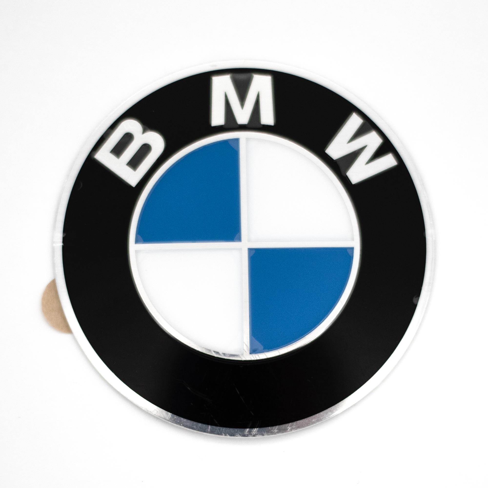 Picture of Genuine BMW Emblem Wheel Center Cap Insignia Stamped Adhesive 36-13-6-758-569